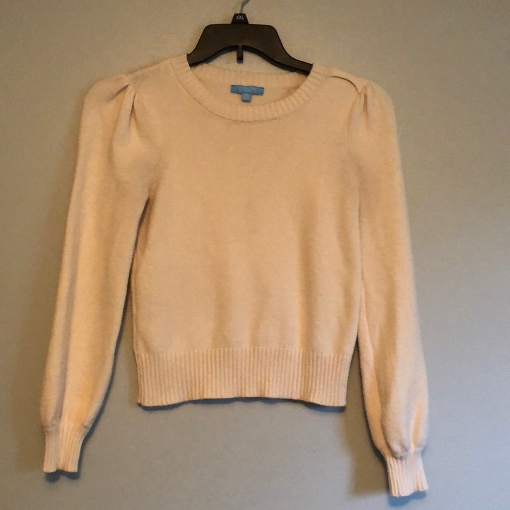 DRAPER JAMES Sweater, size XS, color-cream, soft, comfortable, stylish